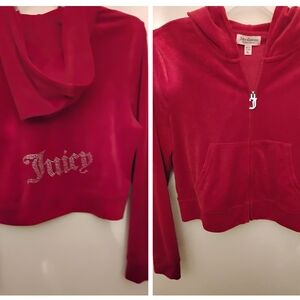 Juicy Couture Red Teddy Jacket
